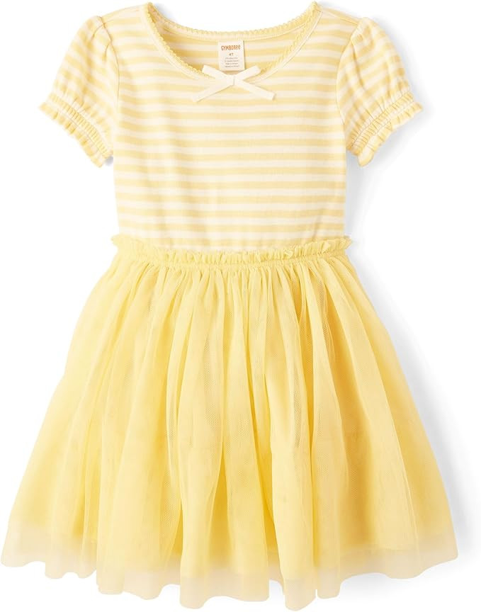 Gymboree Girls Short Sleeve Tulle Dress | Amazon (US)