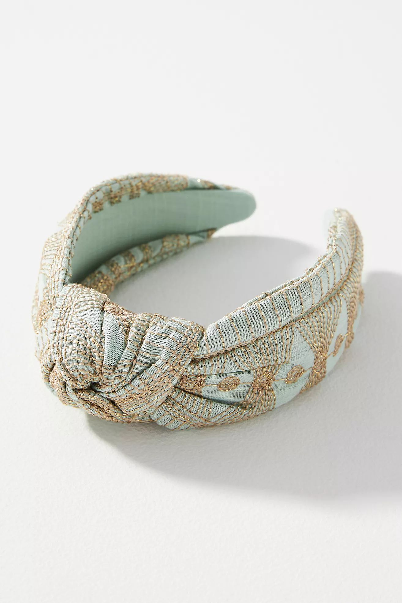 Embroidered Knot Headband | Anthropologie (US)