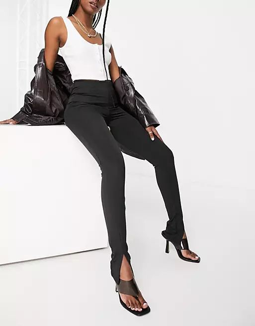 Vero Moda split front legging in black | ASOS (Global)
