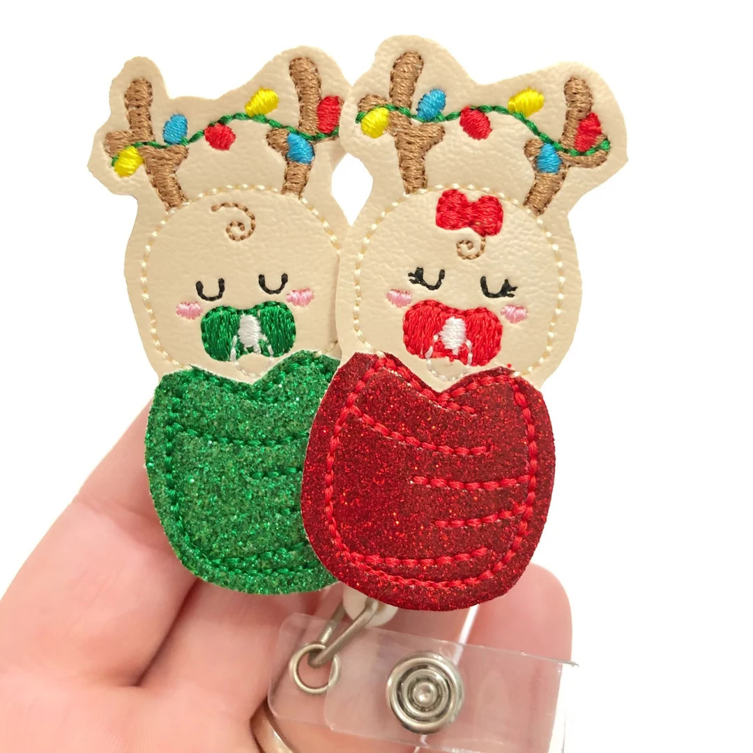 Christmas Burrito Baby Badge Reel, RN Badge Reel, Labor and Delivery Badge Reel, ID Holder, Nurse... | Etsy (US)