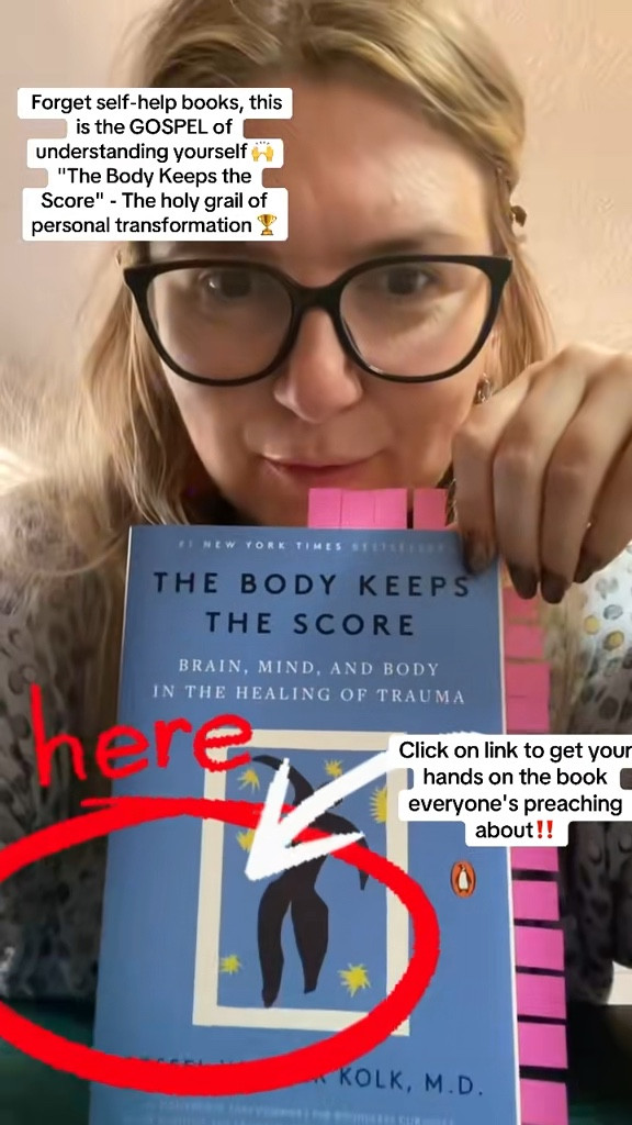 📖 Have you read the BIBLE of self-discovery? 🔍

Forget self-help books, this is the GOSPEL of understanding yourself 🙌

"The Body Keeps the Score" - The holy grail of personal transformation 🏆
🧠 Revelations about why you are the way you are
📜 Timeless wisdom meets groundbreaking research
🗺️ Your personal roadmap to unlocking hidden potential
🌟 Mind-blowing insights on EVERY. SINGLE. PAGE.
💪 The toolkit for building your best self

Get your hands on the book everyone's preaching about and other references that talk about body/mind/soul connection‼️

🛍️ from images below‼️

#bodymindsoul #bodykeepsthescore #bodyconnection #embodiment
#SelfDiscoveryBible #MustReadBook #LifeChangingReads #selfcare #selflove #traimahealing #selfhelp #bookstogrow #bookstoheal



Feeling stuck on life's treadmill? Your body might have answers 🔐
🧠 "The Body Keeps the Score" - mind-expanding read alert! 🚨
💡 Uncover how life events shape your wellbeing
🧘‍♀️ Explore innovative self-care techniques
🦋 Transform challenges into personal growth
Swipe up to start your self-discovery journey! ⬆️
#PersonalDevelopment #WellnessBooks #LifeChangingReads

#LTKOver40 #LTKFindsUnder50 #LTKHome