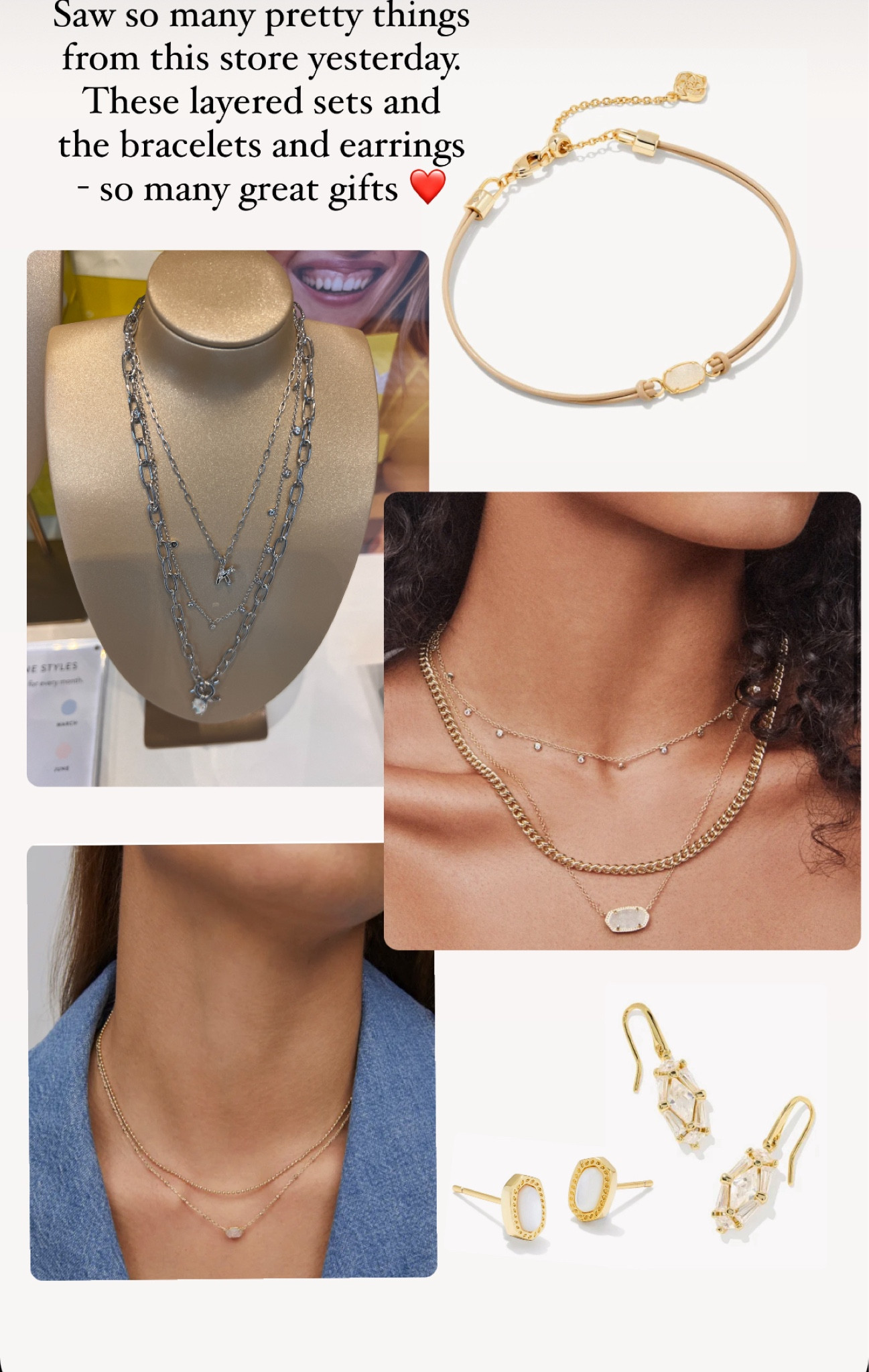 Saw so many pretty things from this store yesterday. These layered sets and the bracelets and earrings - so many great gifts ❤️

#LTKHoliday #LTKGiftGuide #LTKSeasonal