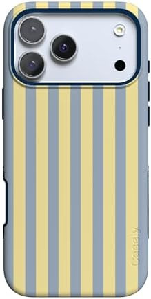 Casely iPhone 17 Pro Case | Coastline Stripes | Blue & Yellow | Bold Protective Design | Compatib... | Amazon (US)