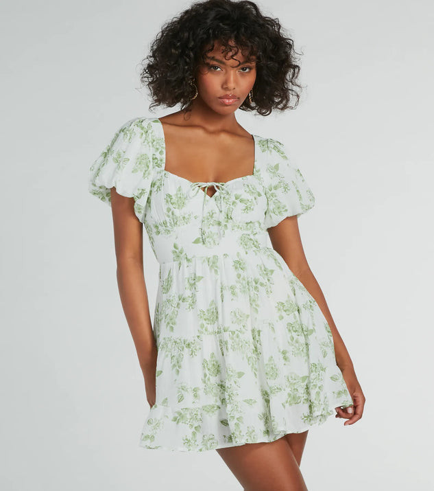 Vineyard Gal Floral Woven Skater Dress | Windsor Stores