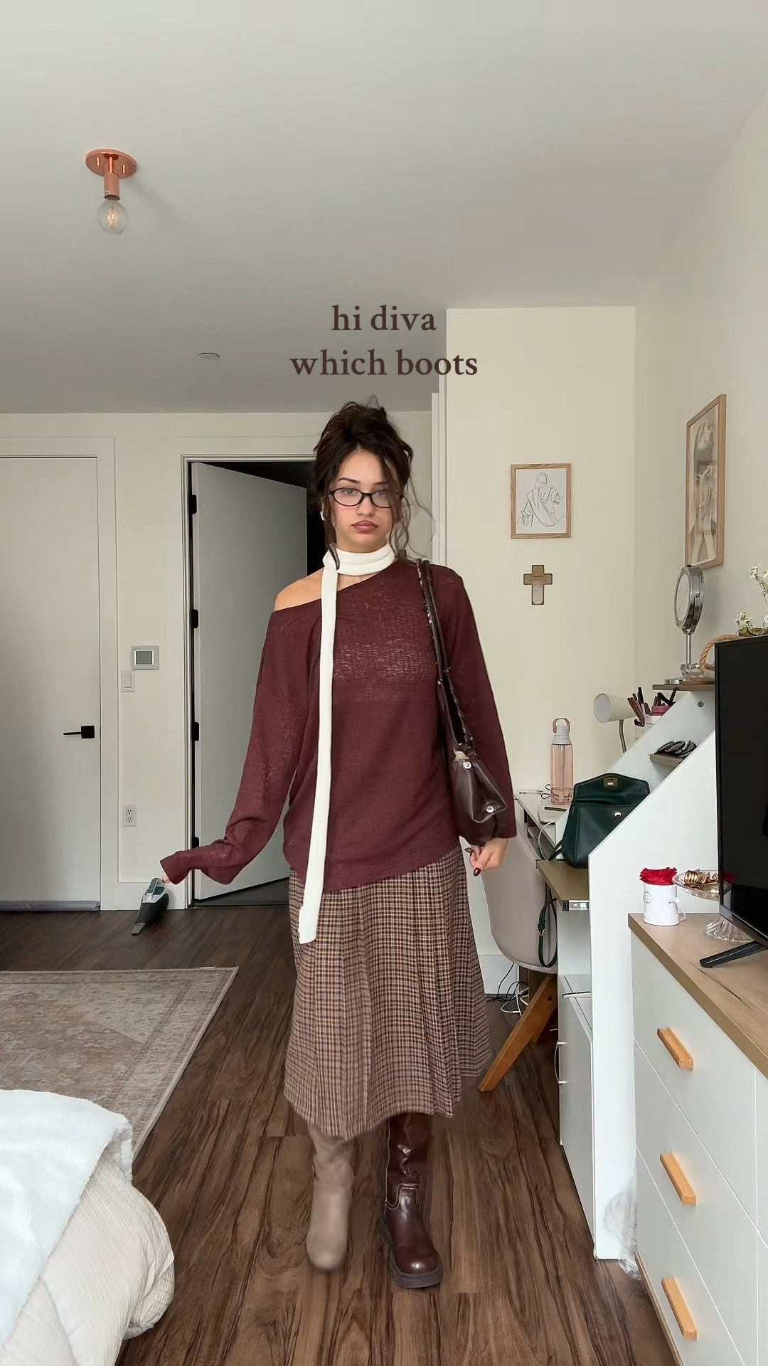 #fall #fallootd #skinnyscarf #plaidskirt #sweaterforfall #lightsweater #fallboots

#LTKHalloween #LTKFindsUnder100 #LTKStyleTip