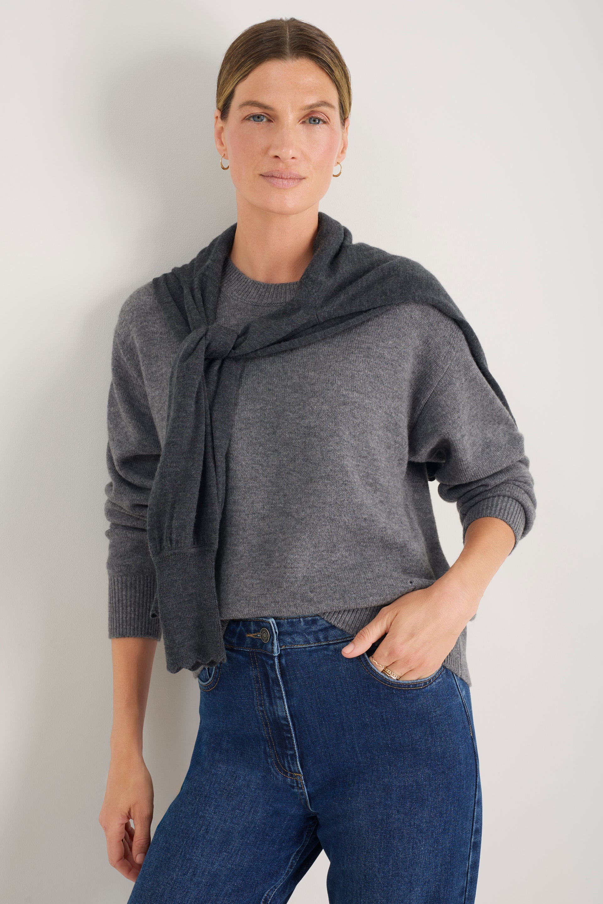 Theo Jumper - Charcoal Grey | WYSE London