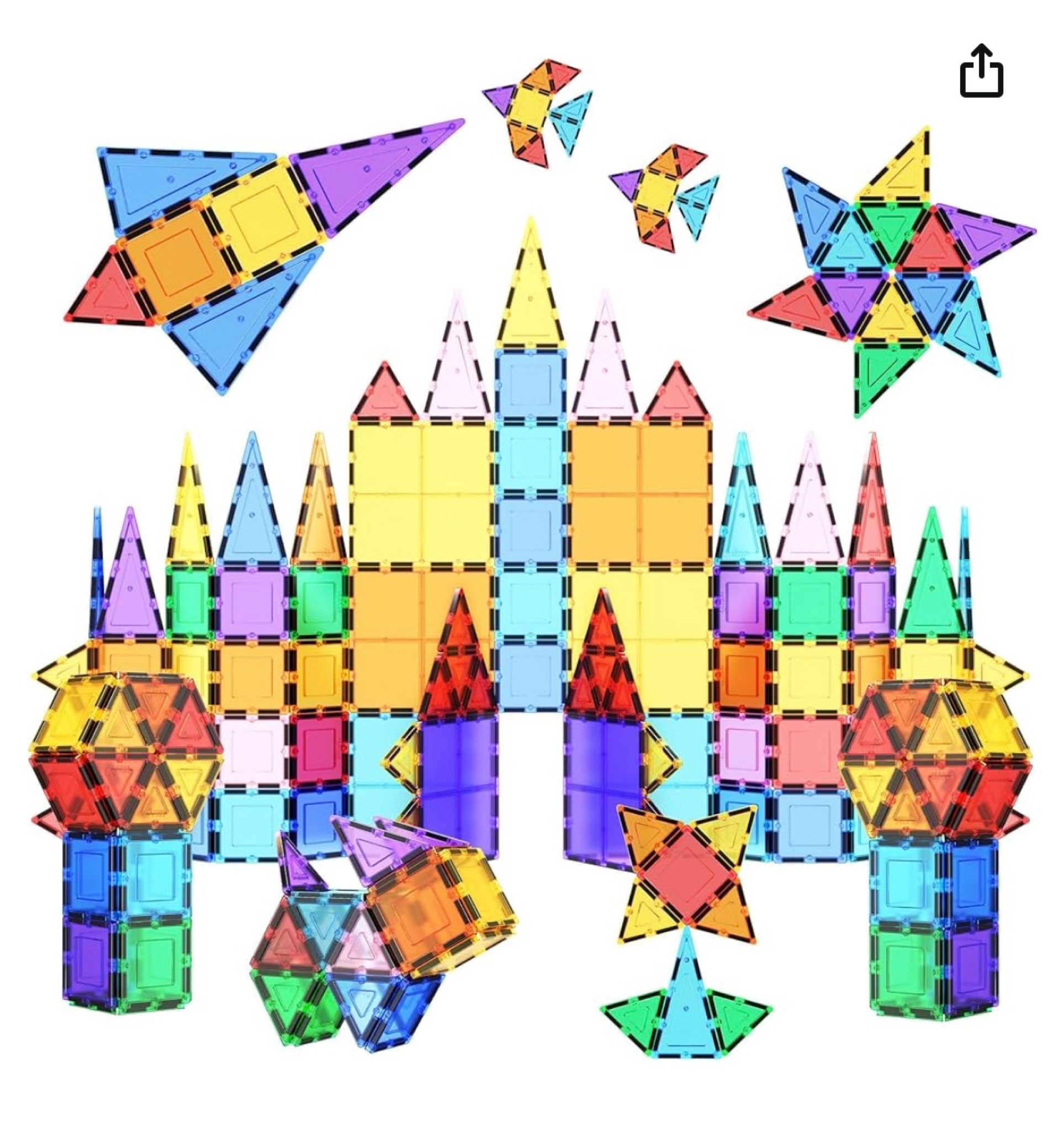 PicassoTiles 100 Piece Set 100pcs Magnet Building Tiles Clear Magnetic 3D Blocks Construction Playboards, Creativity Beyond Imagination, Inspirational, Recreational, Educational Conventional

#LTKfamily #LTKkids #LTKhome
