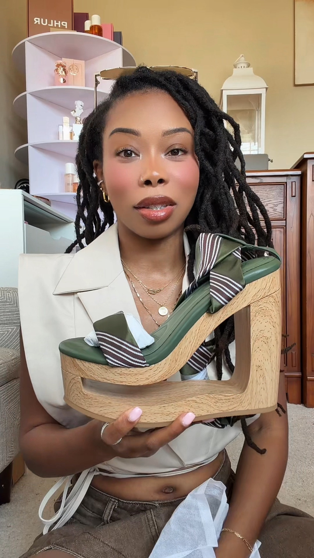 These shoes are a vibe! I love these Azalea Wang wooden wedges from AKIRA 😍! @AKIRA 

#LTKgrwm #LTKootd