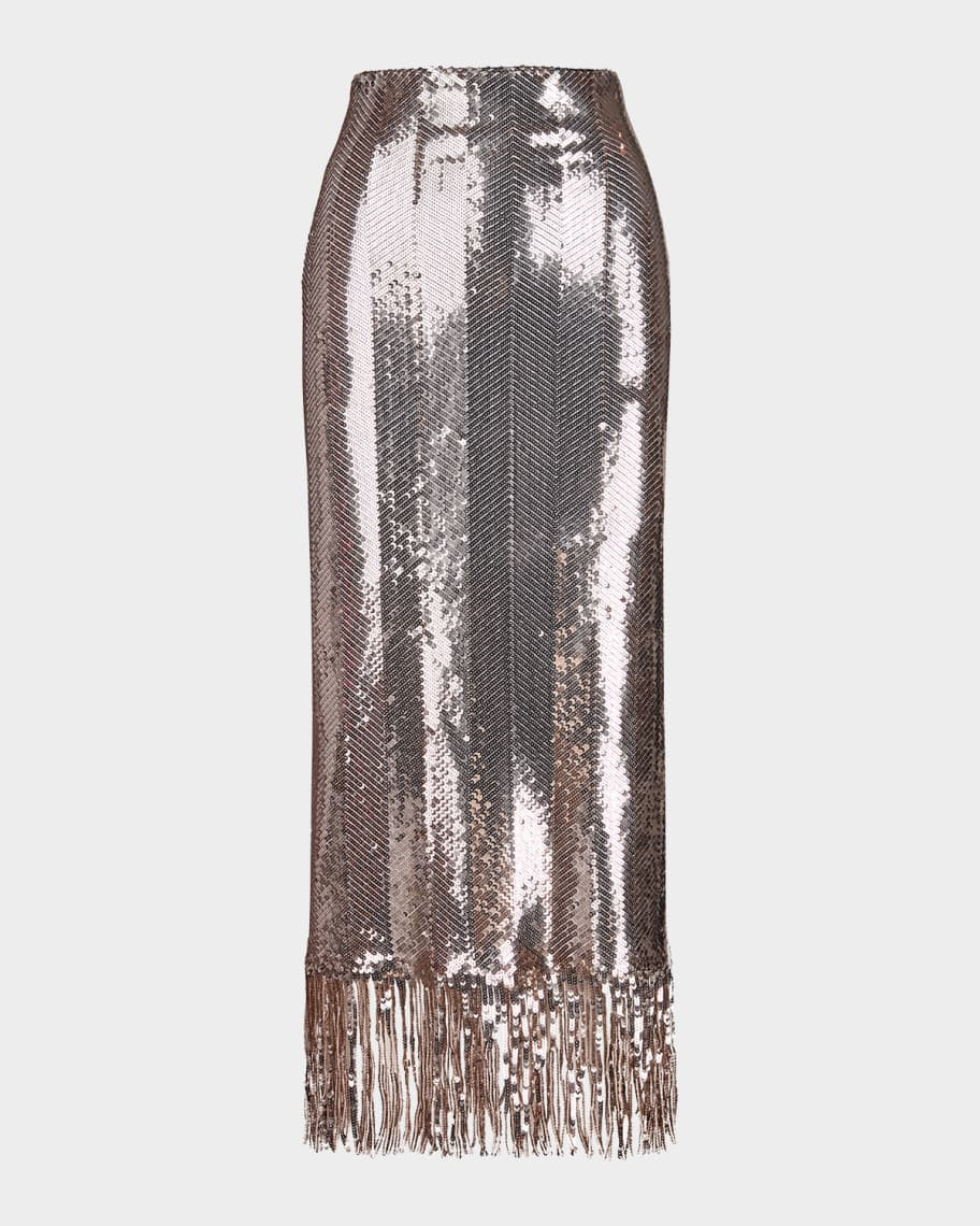 Smythe High-Waisted Sequin Skirt | Neiman Marcus