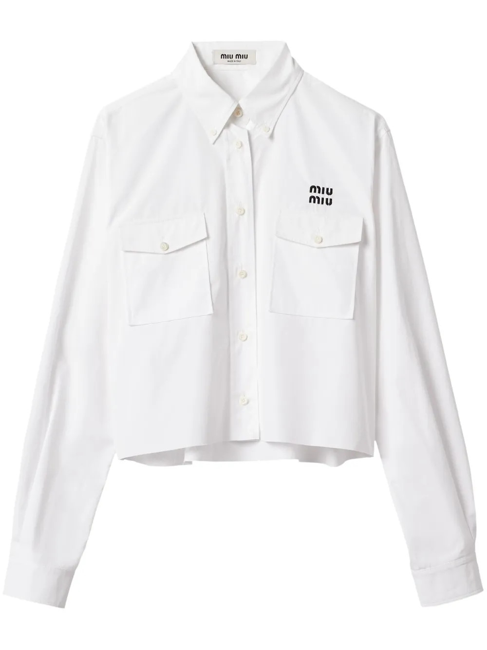 chemise en popeline à logo brodé | Farfetch Global