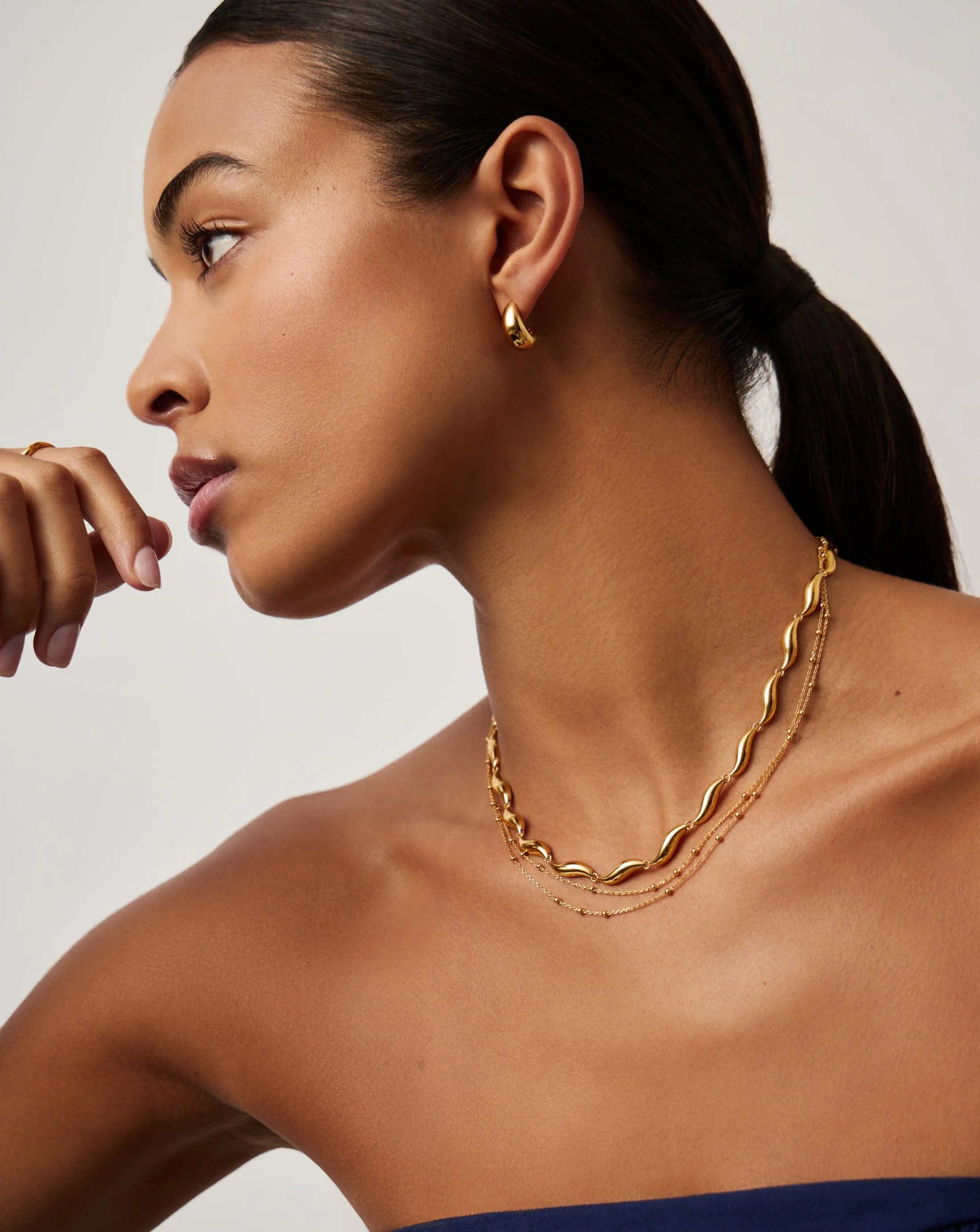 Savi Signature Link Chain Necklace - Gold | Missoma UK | Missoma UK