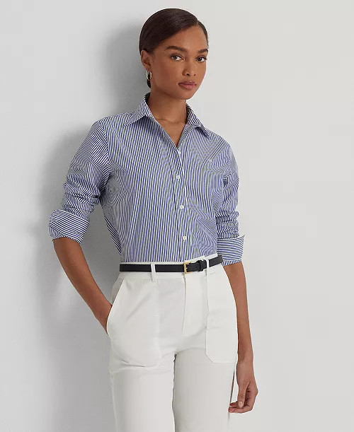 Non-Iron Straight-Fit Shirt, Regular & Petite | Macy's