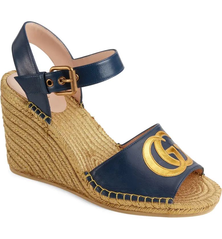 Flor Logo Espadrille Wedge SandalGUCCI | Nordstrom