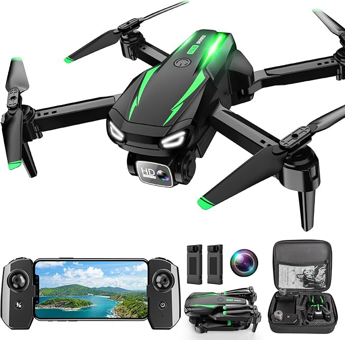 Drone with Camera, 1080P HD FPV Foldable Drone for Kids Adults beginners, Remote Control Quadcopt... | Amazon (US)