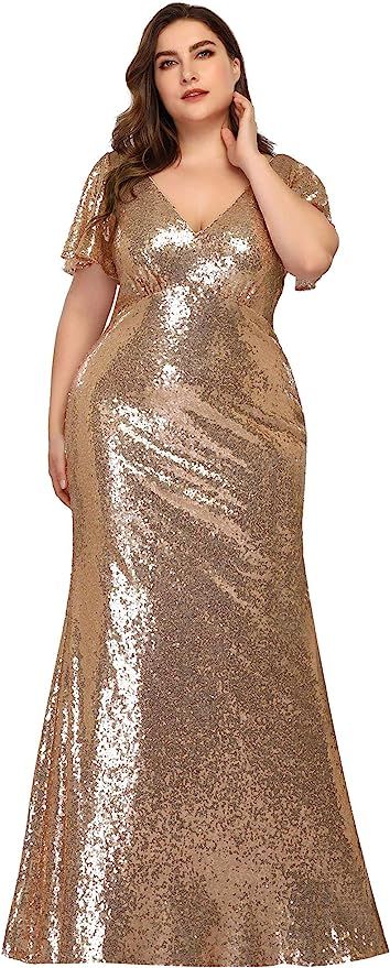 Ever-Pretty Women's Elegant V-Neck Formal Evening Dresses for Women 7988 | Amazon (US)
