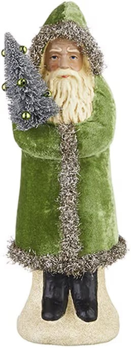 RAZ Imports 2022 Collected Christmas 12" Green Velvet Santa | Amazon (US)