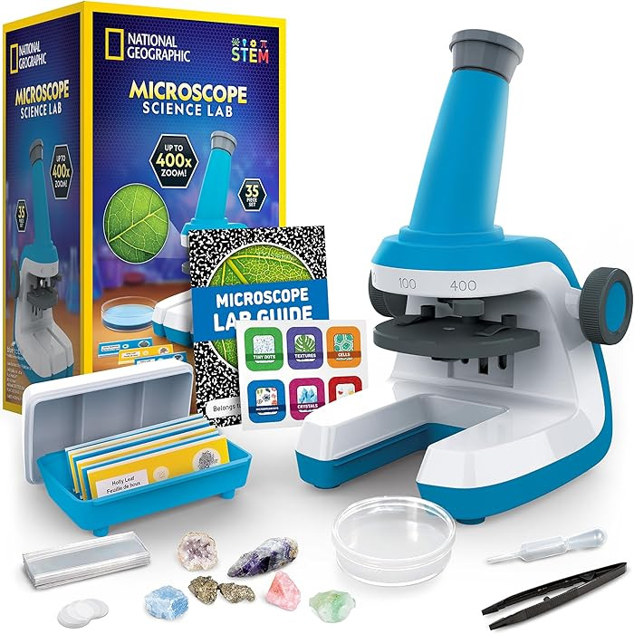 NATIONAL GEOGRAPHIC Microscope for Kids - Science Kit with an Easy-to-Use Kids Microscope, Up to ... | Amazon (US)