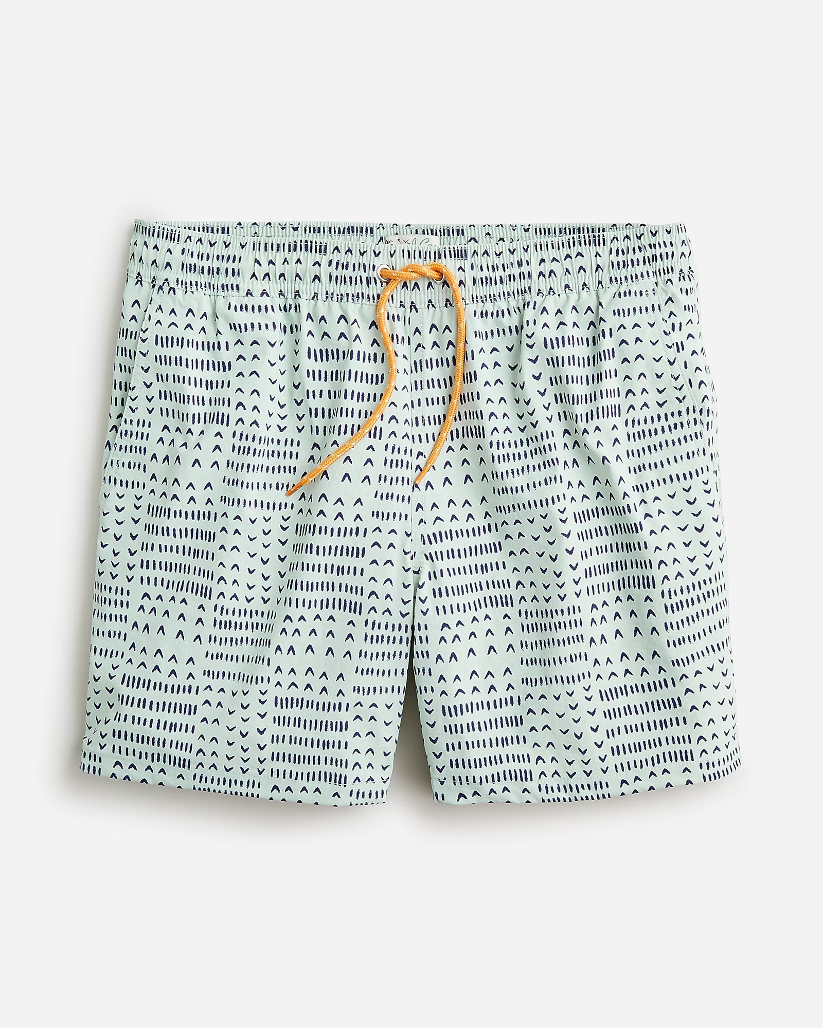6'' stretch swim trunk in indigo print with ECONYL® nylon | J. Crew US