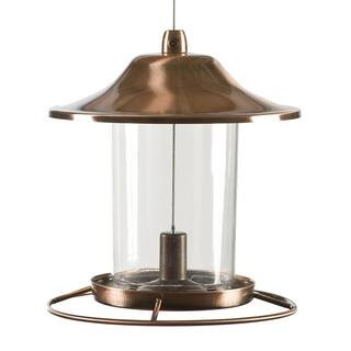 Perky-Pet Antique Copper Rust-Resistant Panorama Hanging Wild Bird Feeder - 2 lb. Capacity 312C -... | The Home Depot