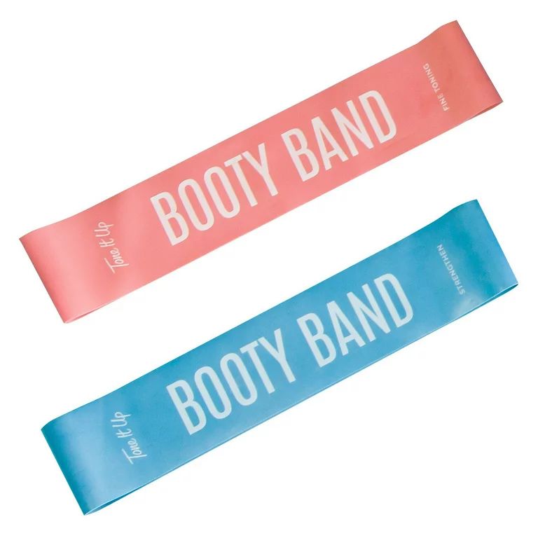 Tone It Up Booty Bands Resistance Band 2pk - Rose Pink/Dusty Blu - Walmart.com | Walmart (US)