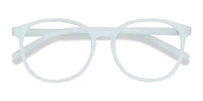 Dutchess Round Light Blue Glasses for Women | EyeBuyDirect | EyeBuyDirect.com