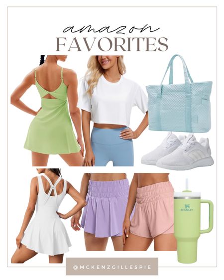 Amazon athletic favorites that are perfect for spring and summer workouts, walking clubs, tennis, or running errands! Love these fun colors! 

#LTKfindsunder50 #LTKfitness #LTKfindsunder100