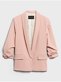 Ruched-Sleeve Blazer | Banana Republic Factory