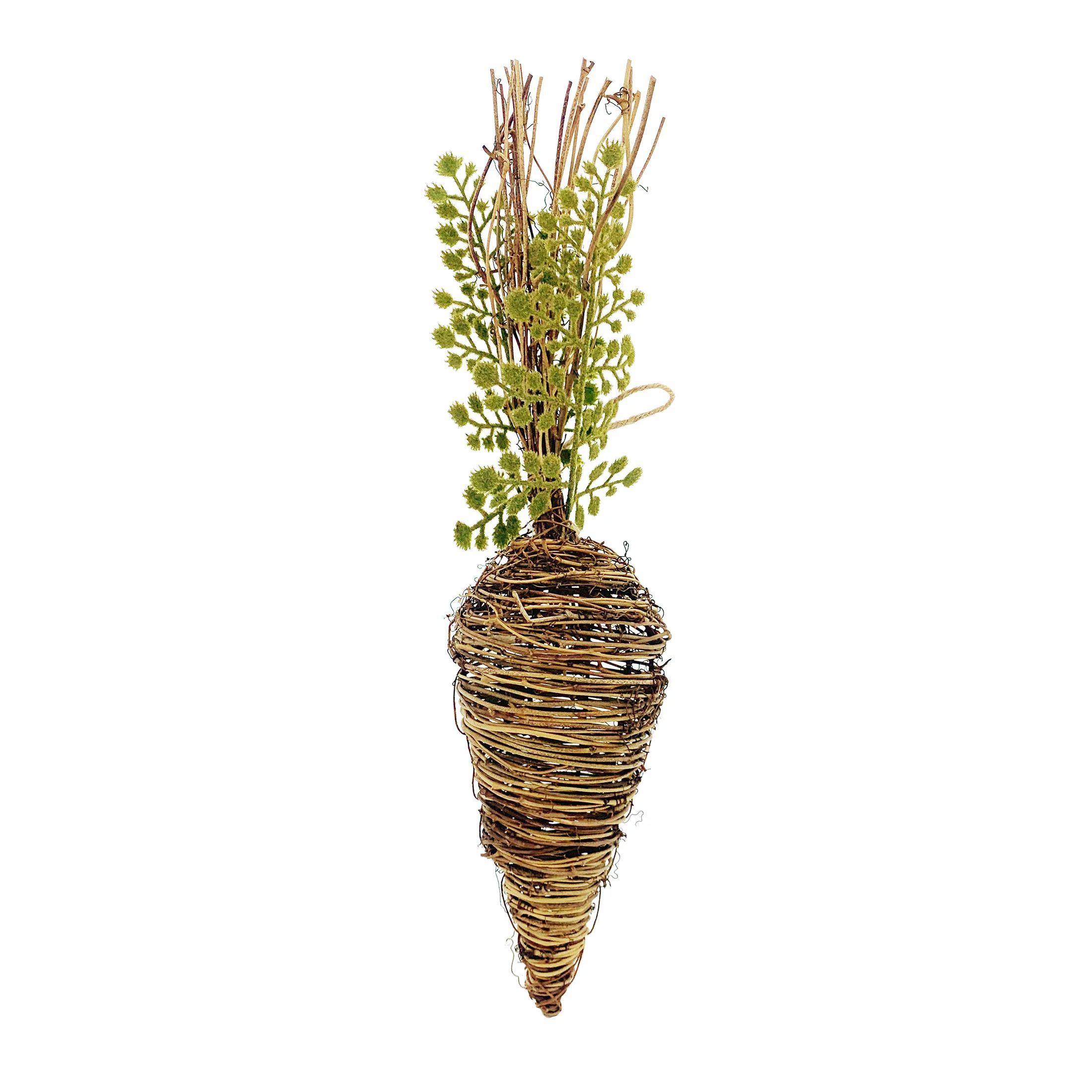 Way To Celebrate Easter Smilax Natural Brown Twig Carrot 17.5" Decoration | Walmart (US)