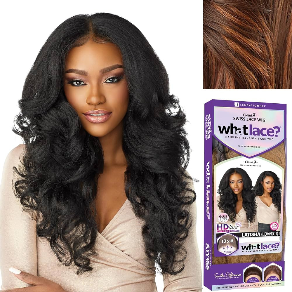 Sensationnel What lace 13x6 wigs - latisha synthetic wig cloud 9 with preplucked hairline hd lace... | Amazon (US)