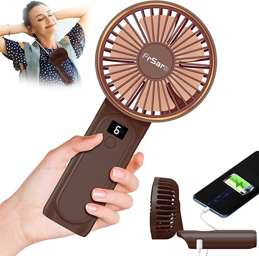 FrSara Portable Handheld Fan, Neck Fan, Mini Desk Fan, Multi-Function Fan, 4000mAh Ultra-Long Bat... | Amazon (US)