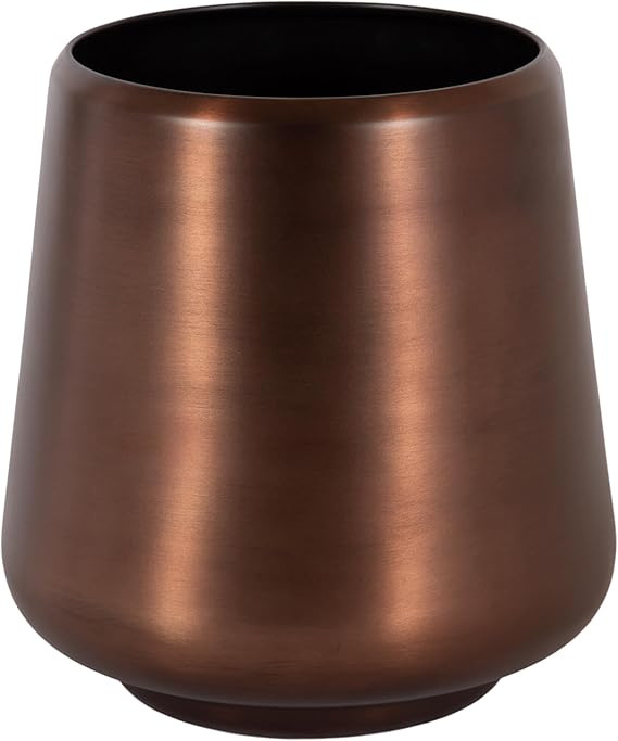 Kate and Laurel Portell Round Indoor Metal Planter Pot, 12 x 12 x 12, Bronze, Vintage Circular Pl... | Amazon (US)