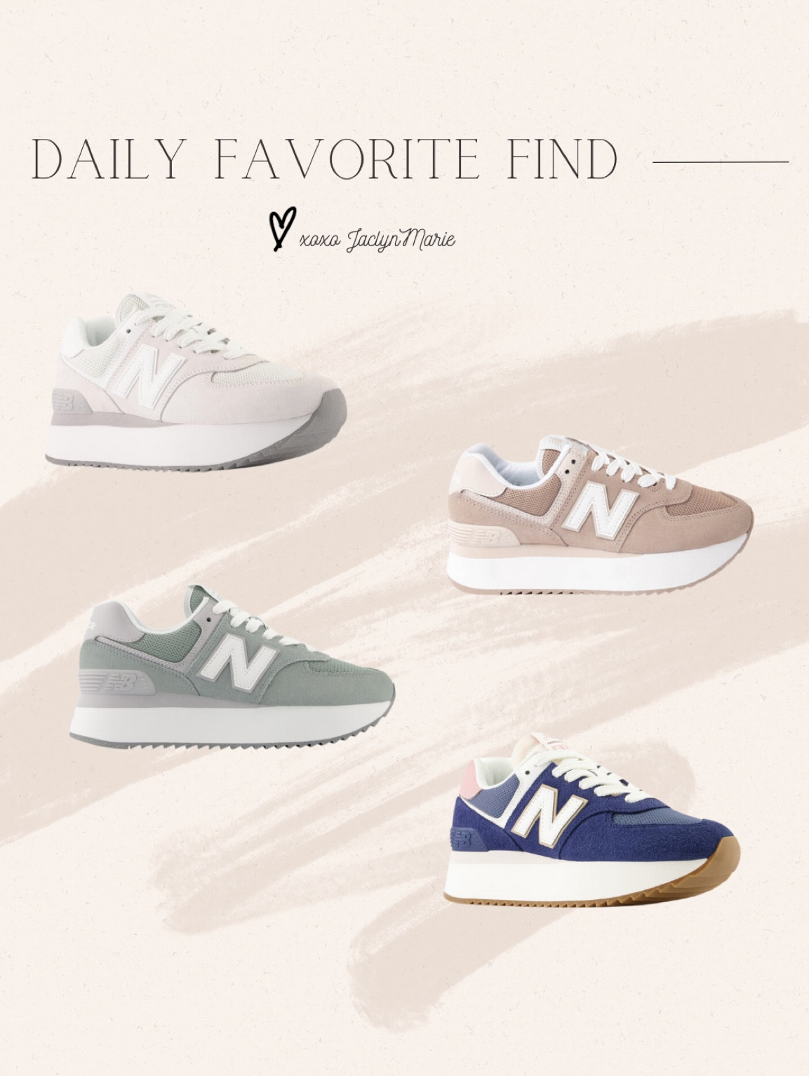 New balance sneakers ; platform sneakers ; new balance 574+ ; stacked 574 ; neutral sneakers ; gift for her ; trending sneakers 

#LTKshoecrush #LTKfindsunder100 #LTKGiftGuide