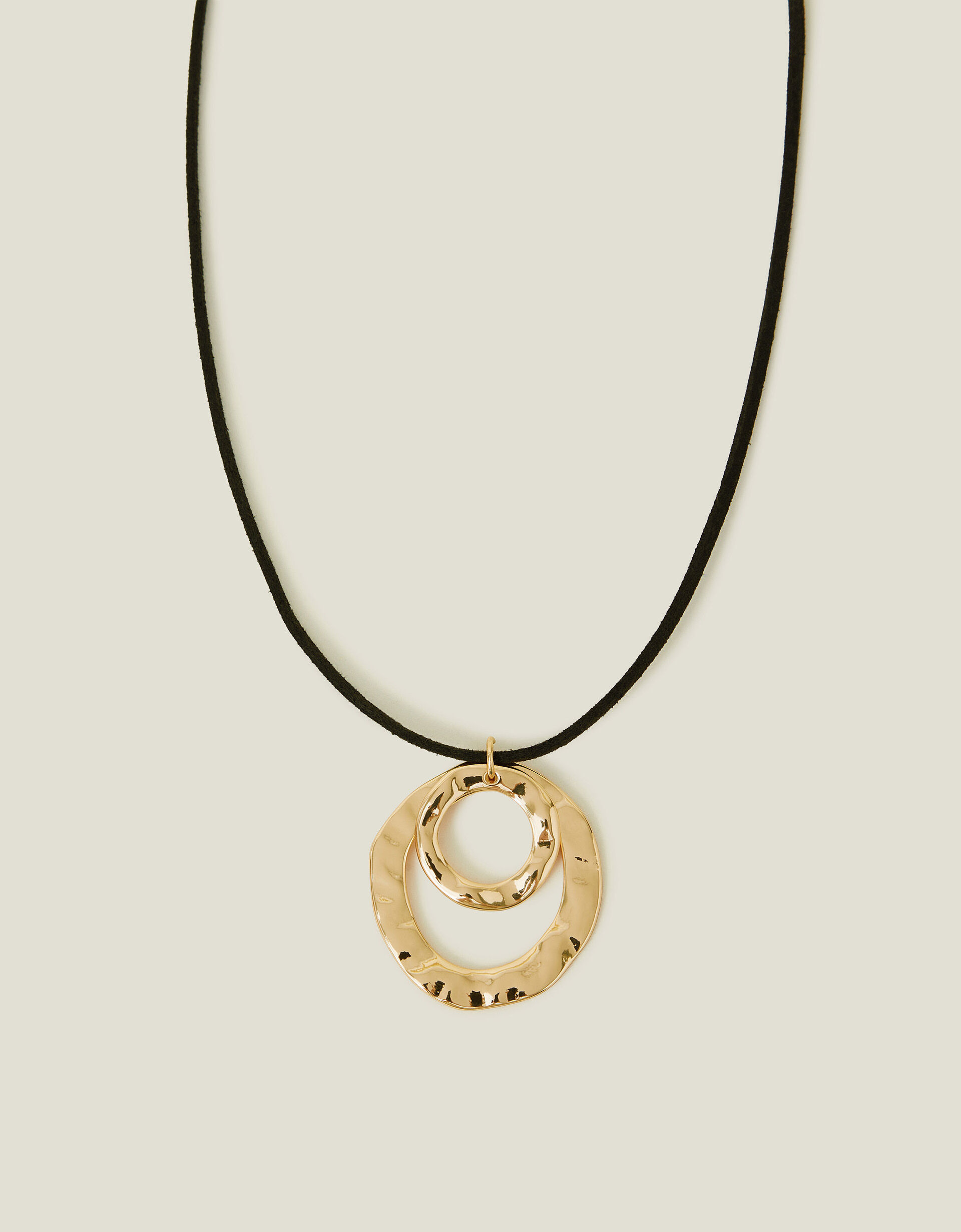 Circle Pendant Cord Necklace | Accessorize (Global)
