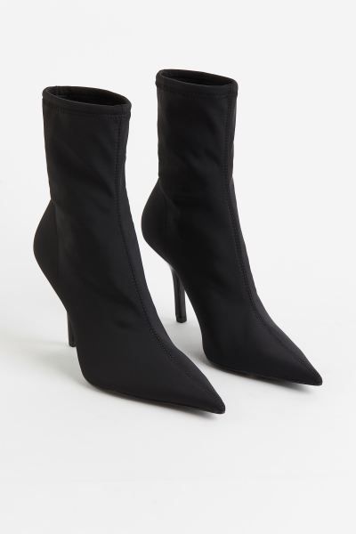 Heeled boots - Black - Ladies | H&M GB | H&M (UK, MY, IN, SG, PH, TW, HK)