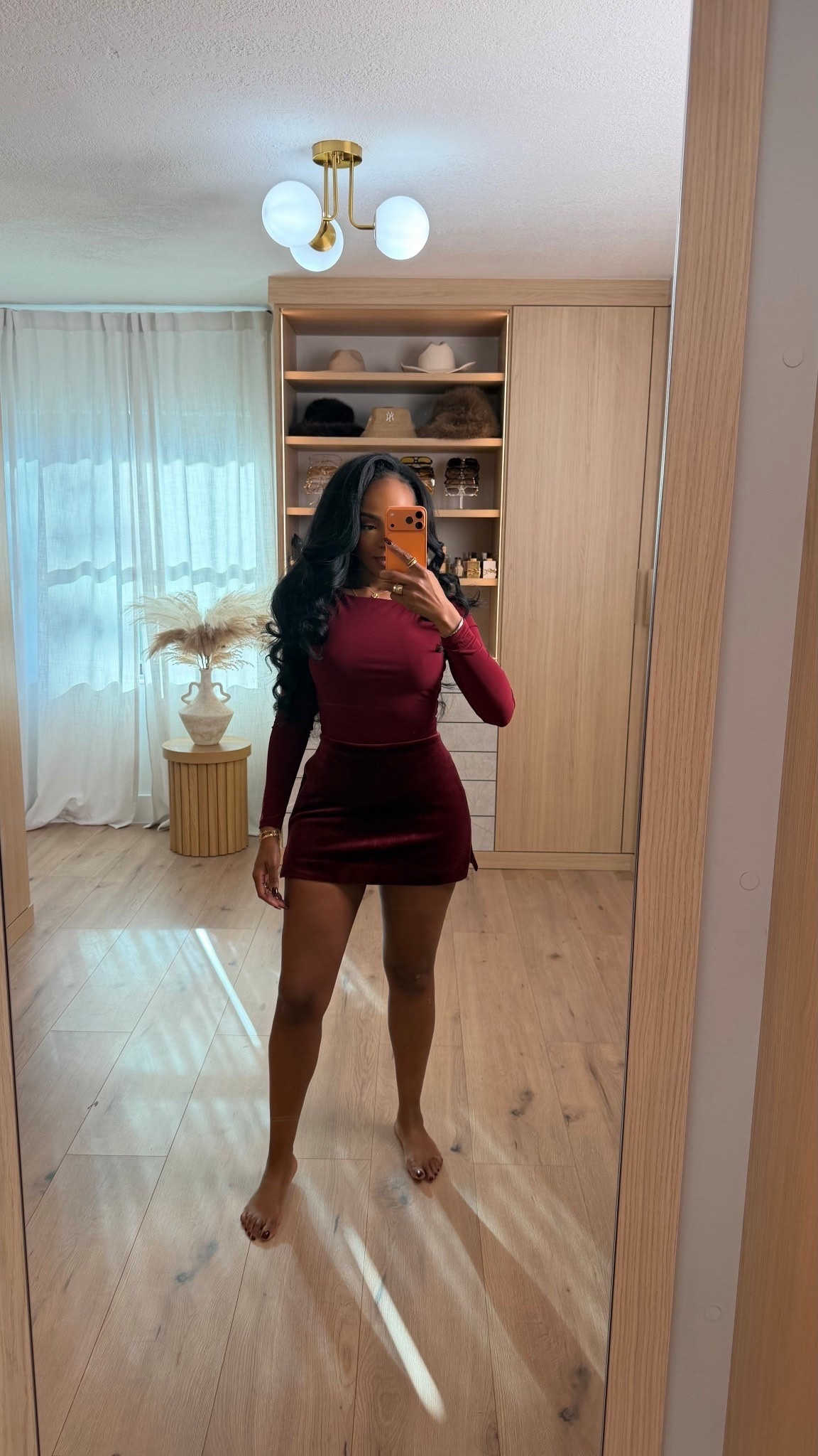 ✨ Effortless Statement, Minimal Layers

This fitted mini dress is all about clean lines and confident simplicity. The rich tone does the talking while the sleek silhouette hugs in all the right places, making it an easy go-to when you want something polished without overthinking it. Style it up with heels or dress it down with boots — the cost per wear adds up fast.

Perfect for:
• Dinner plans
• Nights out
• Date nights
• Events where you want a standout look

📏 Sizing:
Dress: Small

Measurements:
5’4” · 138 lbs · 34D · 27” waist · 40” hips

Save this post to revisit later.

Fitted mini dress, sleek night out outfit, elevated simple style, flattering dress silhouette, versatile statement dress.

Follow me on Instagram and YouTube @kirasfashionfinds