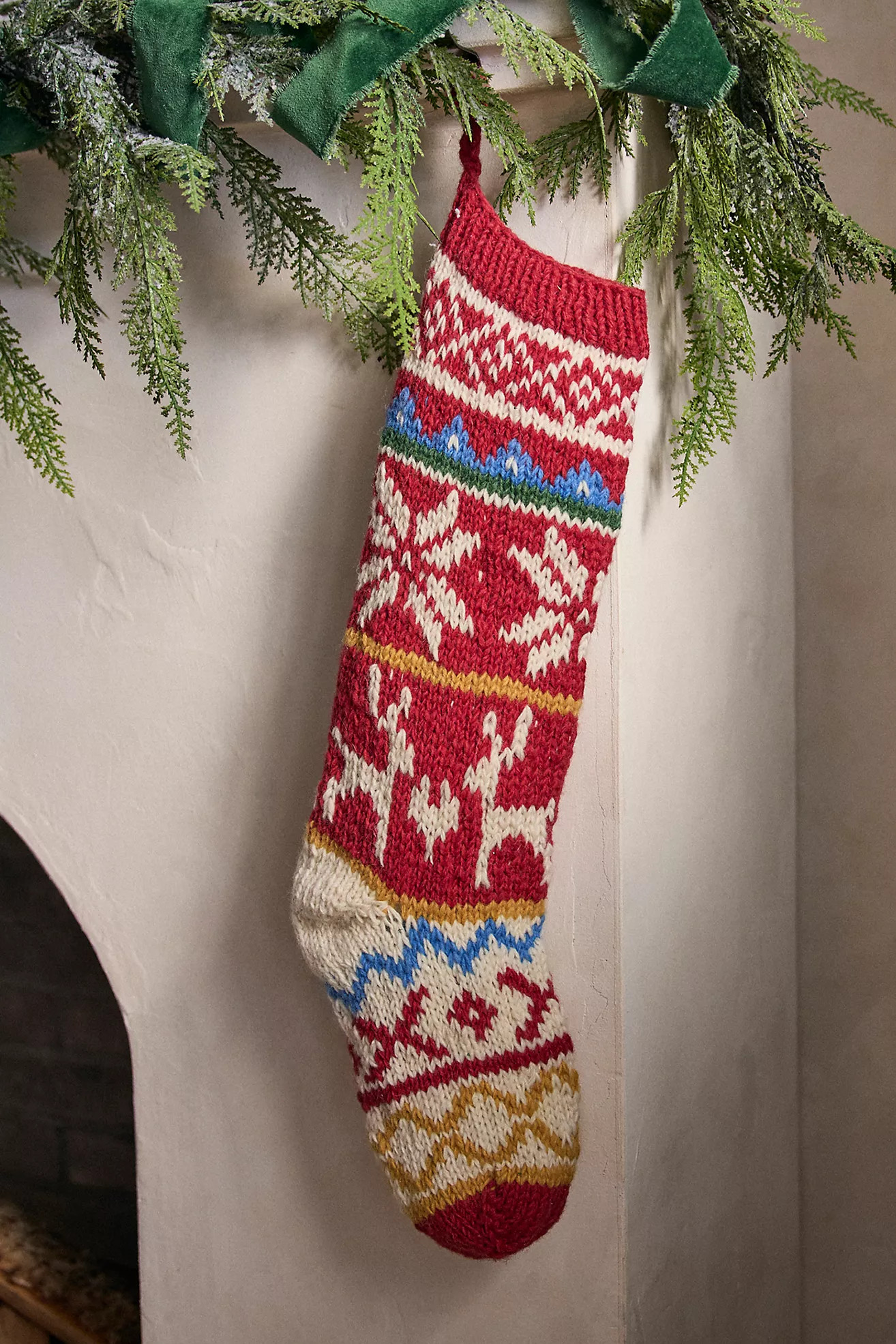 Nordic Knit Stocking | Anthropologie (US)