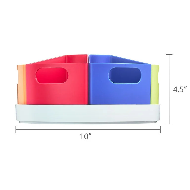 Pen+Gear Teacher Rotating Organizer, 9.84" x 4.53", Multi-Color | Walmart (US)