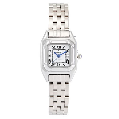 Peugeot Womens 20x22mm Silver-Tone Panther Link Bracelet Watch | Target