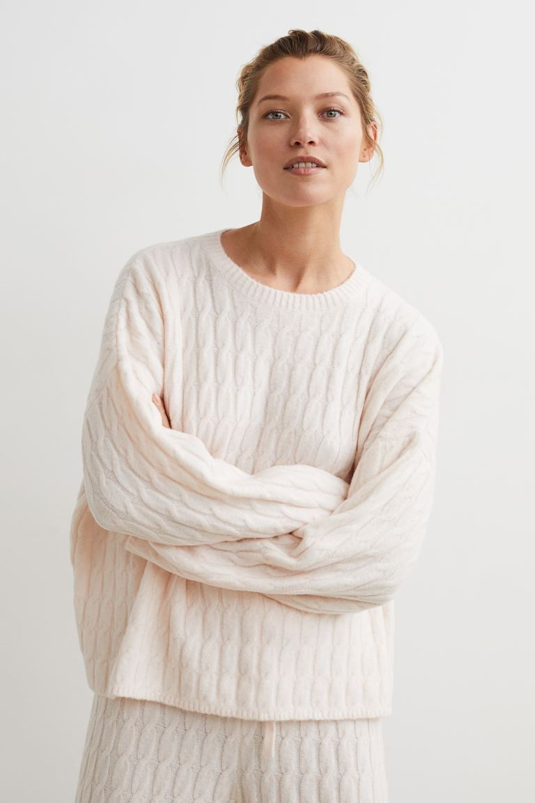 Wool-blend Cable-knit Sweater | H&M (US + CA)