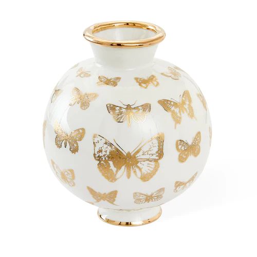 Botanist Butterfly Round Vase | Jonathan Adler