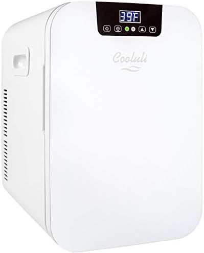 Cooluli 20L Mini Fridge For Bedroom - Car, Office Desk & College Dorm Room - Glass Front & Digita... | Amazon (US)