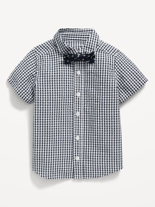 Short-Sleeve Printed Shirt & Bow-Tie Set for Toddler Boys | Old Navy (US)
