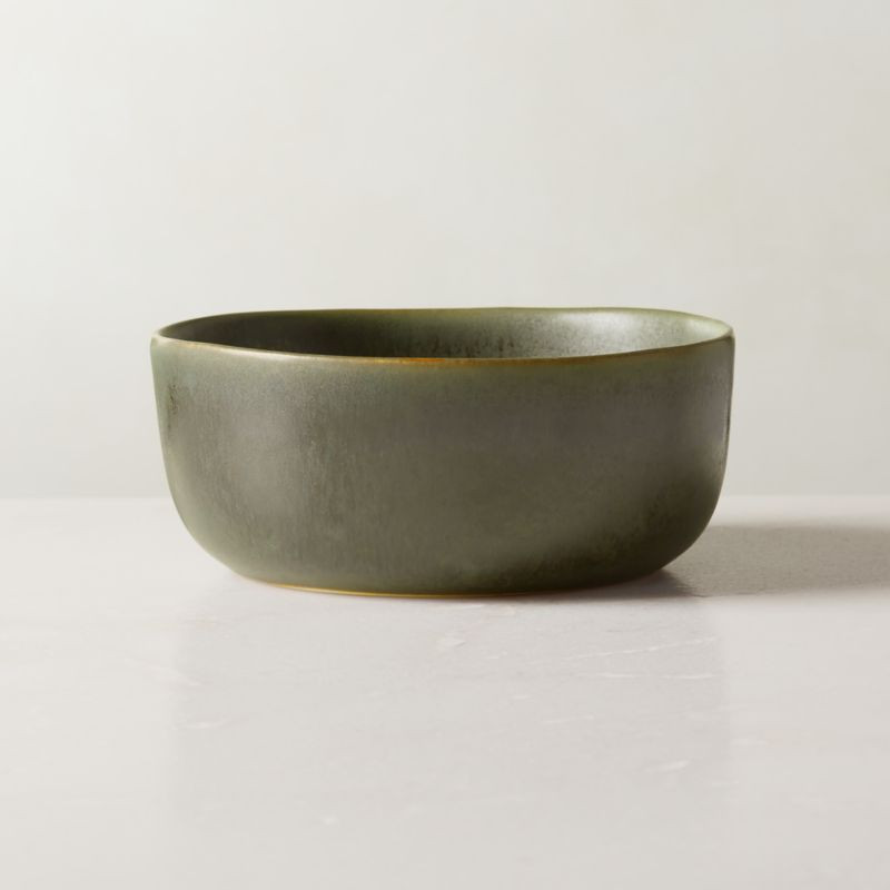 Drift Modern Green Soup/Cereal Bowl + Reviews | CB2 | CB2