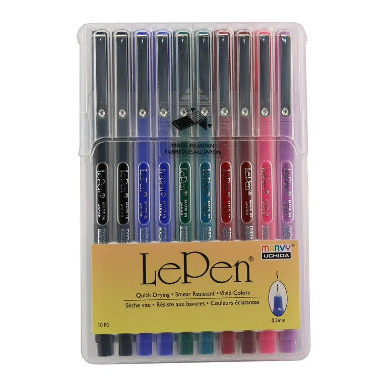 Le Pen Micro-Fine Point Pen Set – 10 Vibrant Colors for Journaling, Planners & Everyday Writing | Walmart (US)