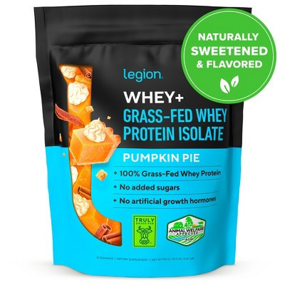 Legion Whey+ Whey Isolate Protein Powder - Non-GMO, Lactose Free, Gluten Free, Sugar Free, All Natural Whey Protein, 2.5 Pounds (Pumpkin Pie) | Target