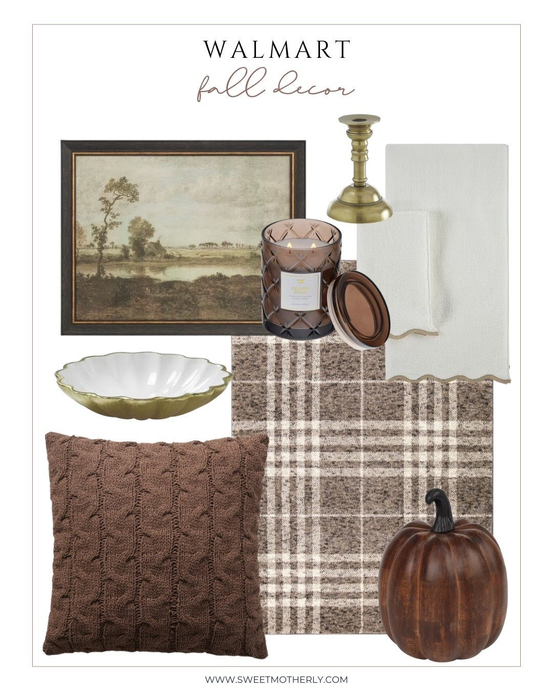 Brown, plaid and moody home decor from Walmart for fall. Perfect for a living room or bedroom refresh  

#LTKSeasonal #LTKFindsUnder50 #LTKHome