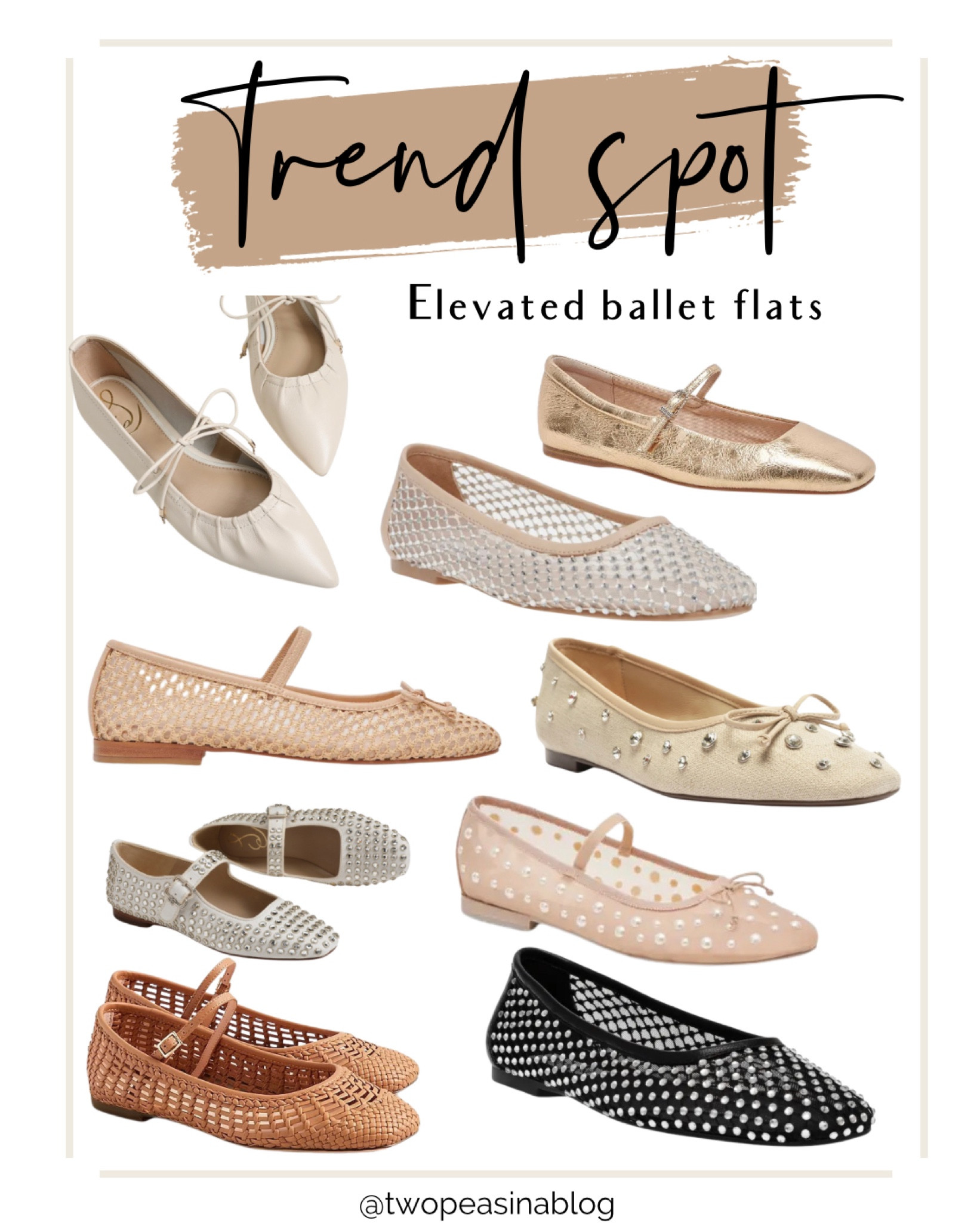 Trend spot: elevated ballet flats. Embellished ballet flats. Mary Jane flats  

#LTKSeasonal #LTKstyletip #LTKover40