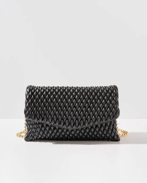 Evelynn Quilted Crossbody Bag - Black | VICI