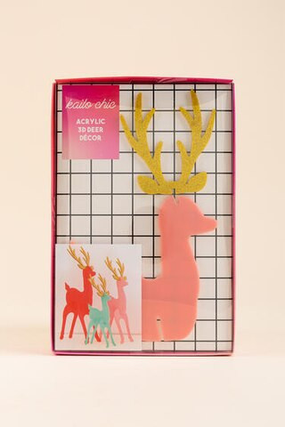 Kailo Chic Acrylic Deer Decorations - francesca's | Francesca's