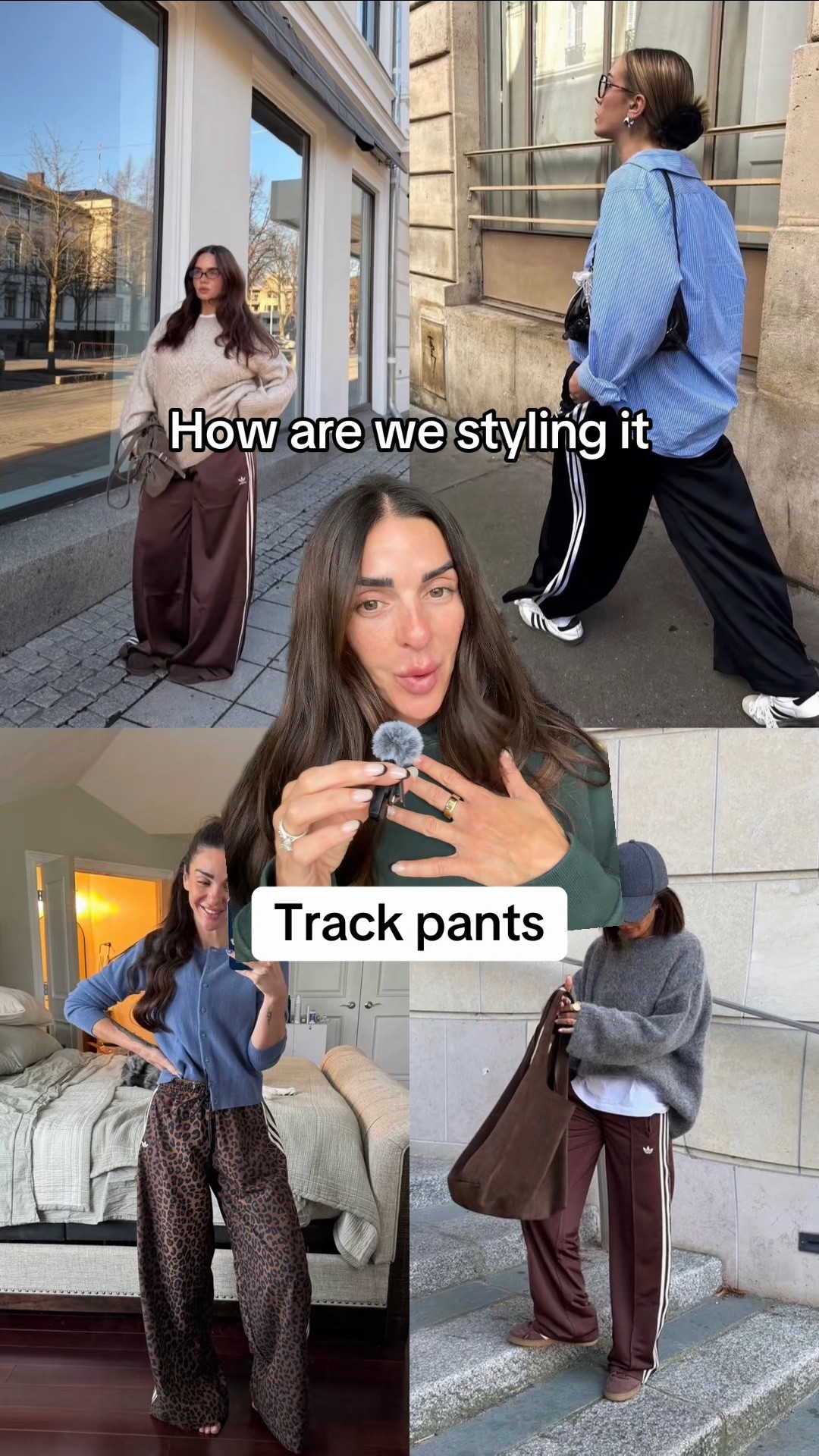 Track pants are everywhere right now and here’s how to style them this fall.